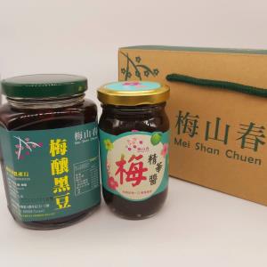 【型農‧梅山春】梅釀禮盒 梅釀黑豆+梅精華醬