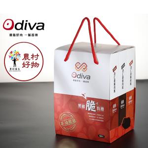 【鹽埔‧ODIVA】豬肉紙禮盒3入 (原味/蒜味/黑胡椒)